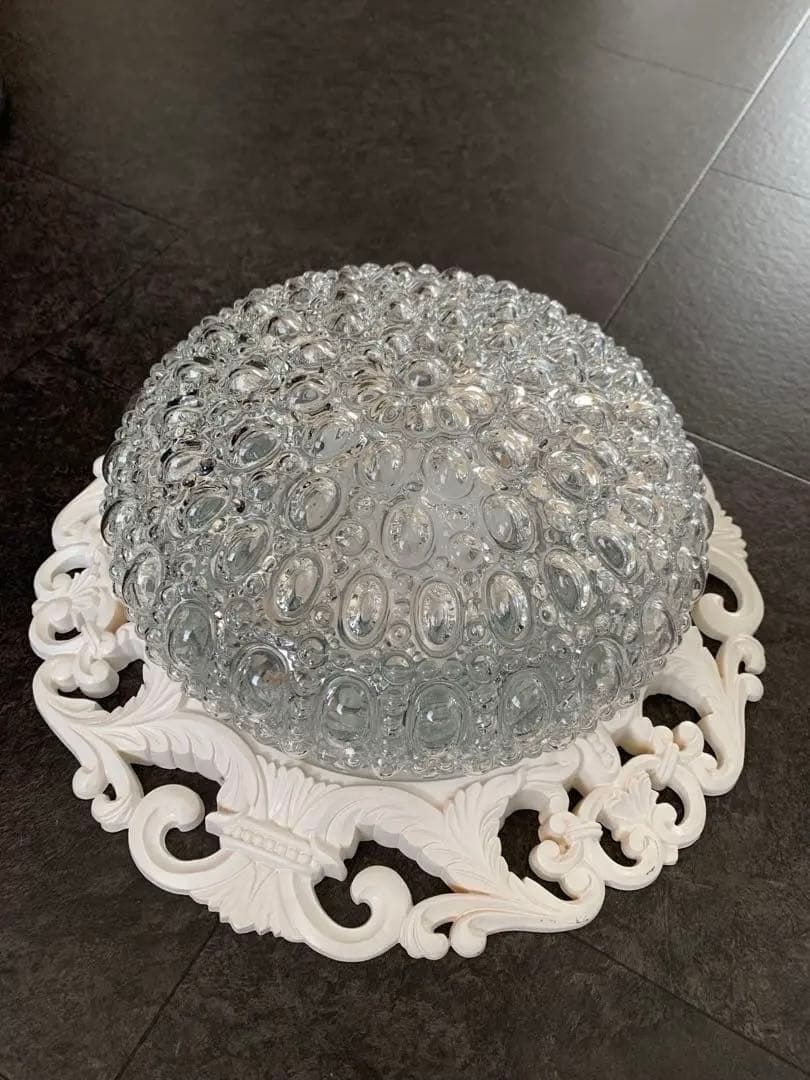 昭和レトロ　松下電工　ナショナル　白熱灯照明器具 天井照明　ガラス　ジャンク