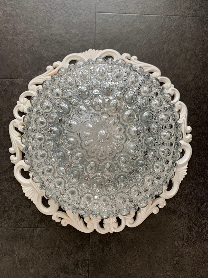 昭和レトロ　松下電工　ナショナル　白熱灯照明器具 天井照明　ガラス　ジャンク