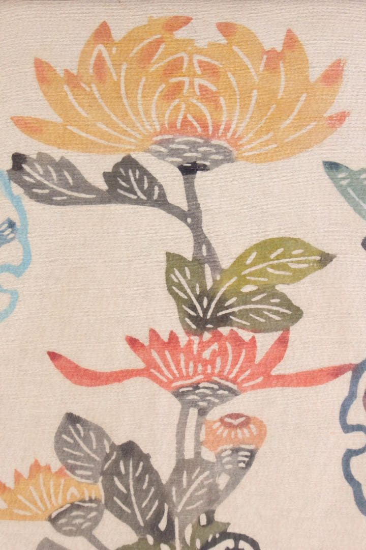 No5088 額装　染色画　花鳥　紅型　びんがた　琉球　伝統工芸　美術　送料無料