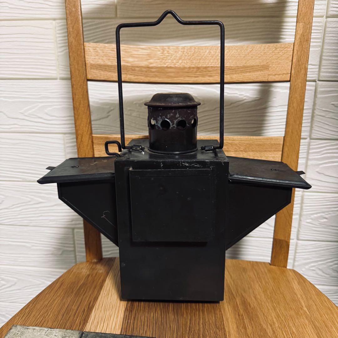 ヴィンテージ ランタン ベルギー軍 鉄道 シグナルランタン 合図灯 カンテラ