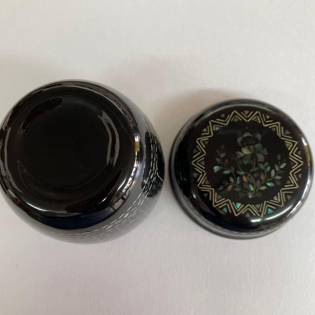 未使用　茶道具　棗　螺鈿貝殻細工