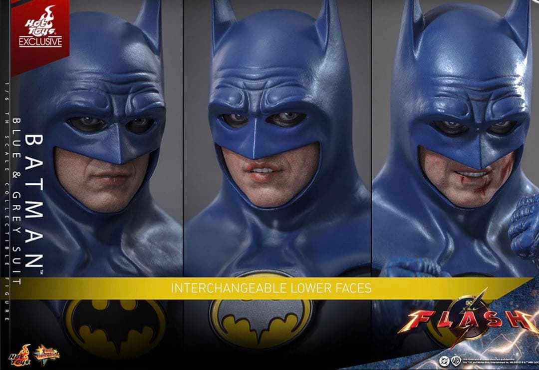 『ザ・フラッシュ』1/6スケールフィギュア　バットマン（ブルー＆グレースーツ）