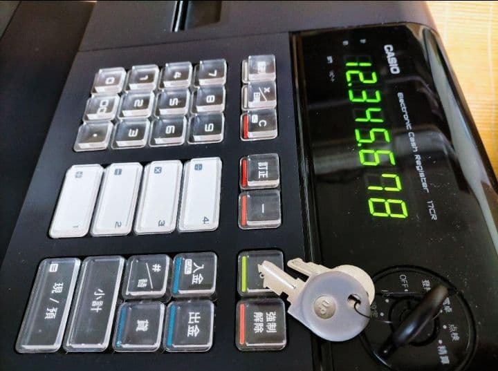 カシオレジスター　17CR　簡単便利特殊　送料込　006126