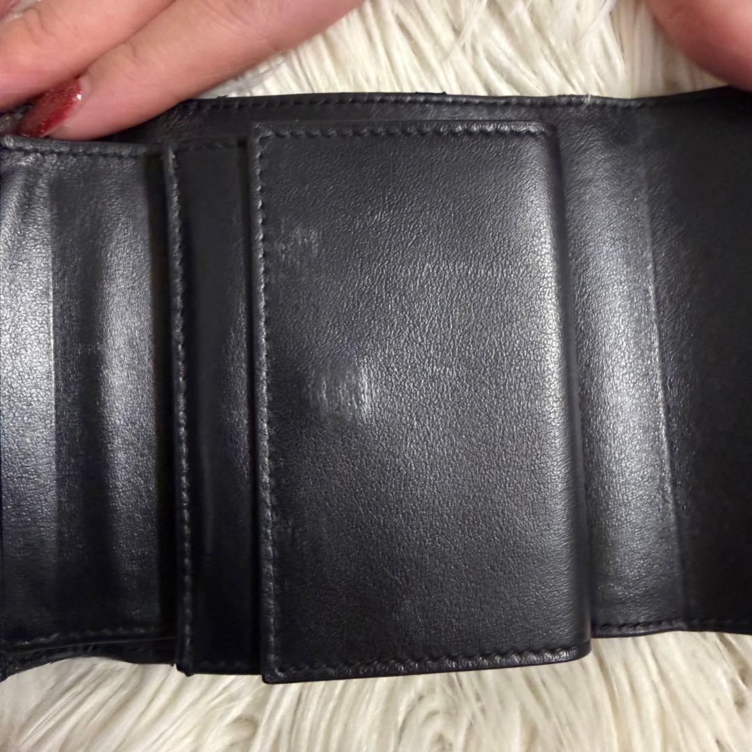 CELINE セリーヌ 三つ折り財布 スモールトリフォールド 黒 正規品 ミニ