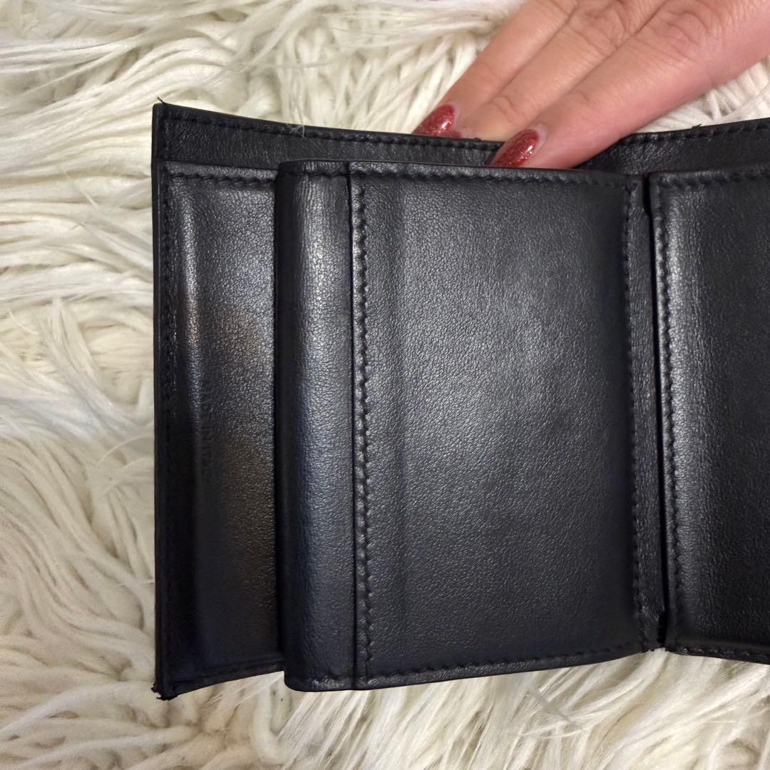 CELINE セリーヌ 三つ折り財布 スモールトリフォールド 黒 正規品 ミニ