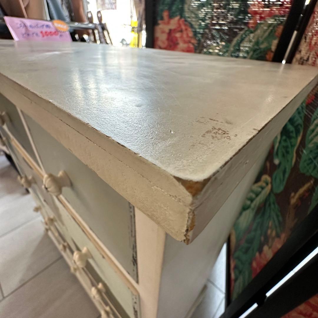 【引き取りお値引き】木製チェスト　ボックス引き出し収納　フレンチシック　シャビー