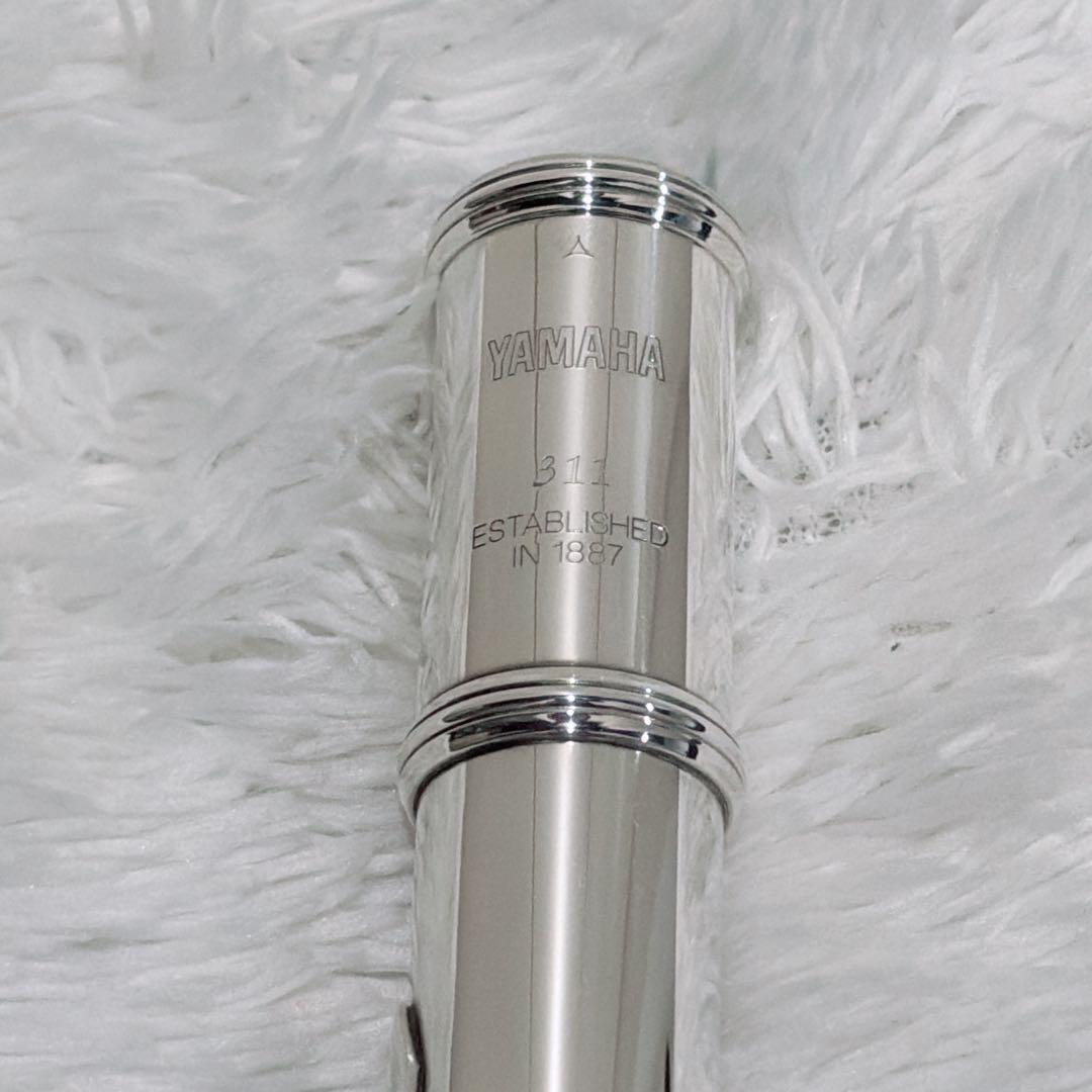 【メンテ磨き済】YAMAHA YFL-311 後期フルート 頭部管銀製 Eメカ
