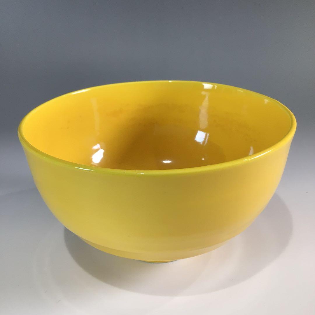 Ｐ５１８　茶碗　『京焼』『赤沢露石造』『黄交趾茶碗』　抹茶碗　共箱　茶道具