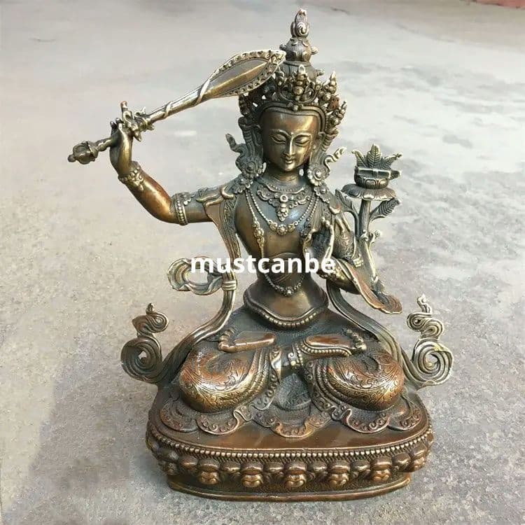 仏教美術 文殊普賢菩薩 家内 仏堂 奉安します銅製 仏像 彫刻 置物 開運 風水