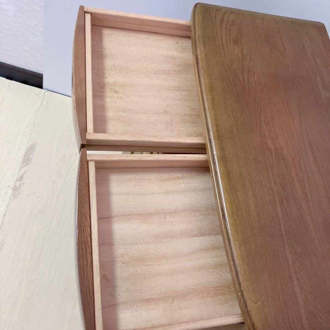 天然木　キャビネット　電話台 FAX台　コンソール　サイドチェスト　レンジ台