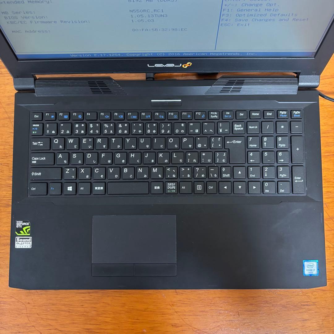 Mouse LEVEL ゲーミングノートパソコンi7第6世代 750GB