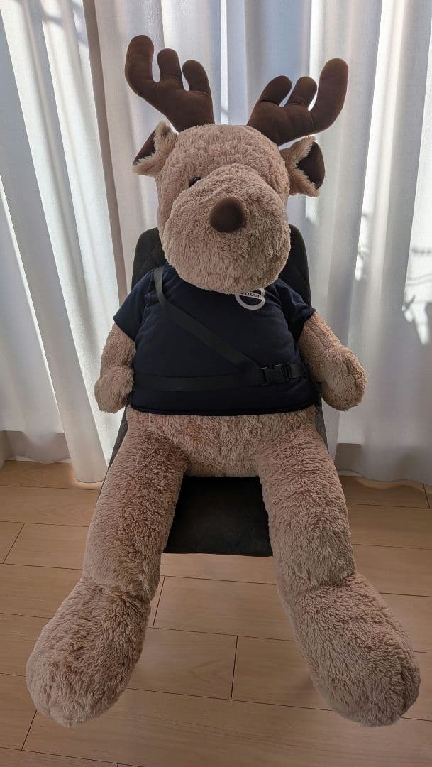 非売品　VOLVO ボルボ　トナカイ　 特大ぬいぐるみ　120センチ　エルク