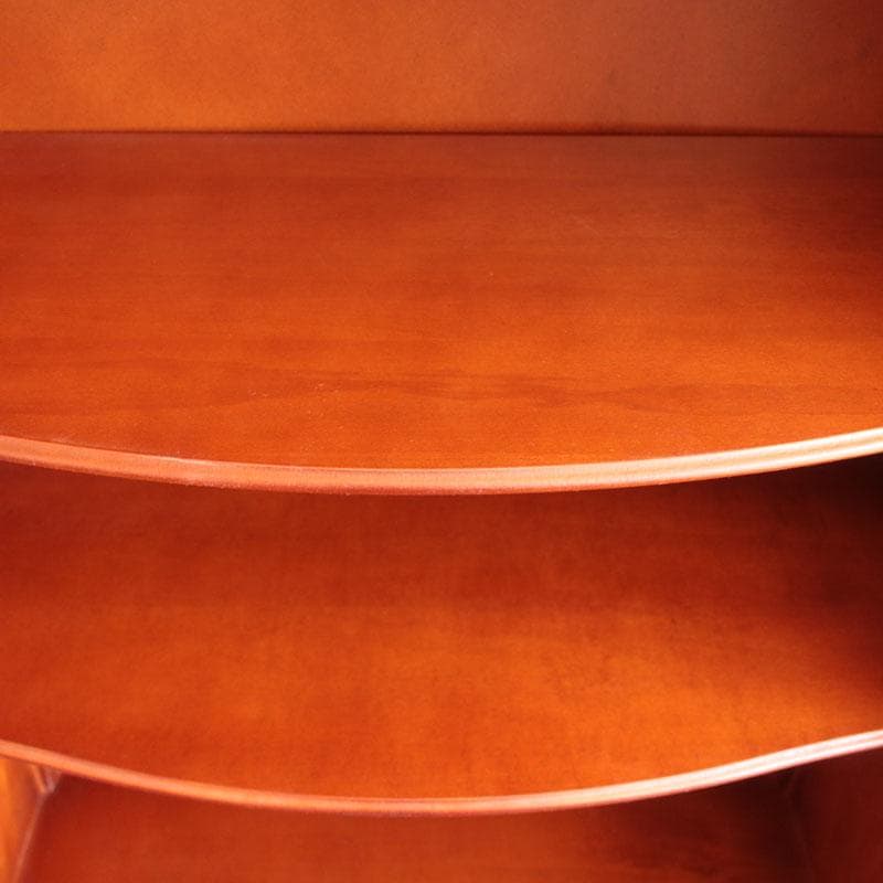 象嵌 ガラスキャビネット イタリア製 飾り棚 猫脚 602-142