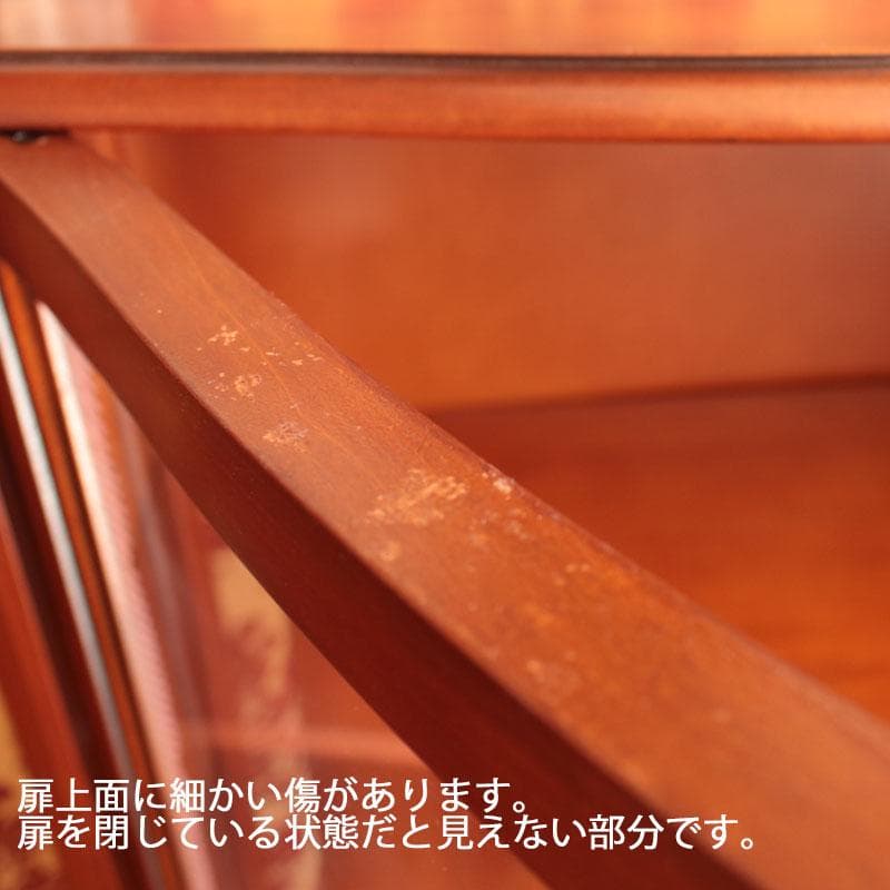 象嵌 ガラスキャビネット イタリア製 飾り棚 猫脚 602-142