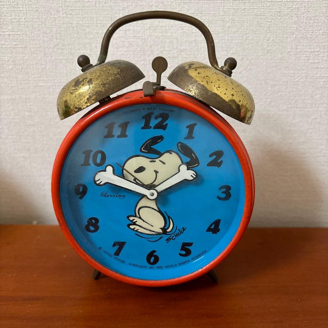 スヌーピー 時計　目覚まし　レア　ヴィンテージ　④