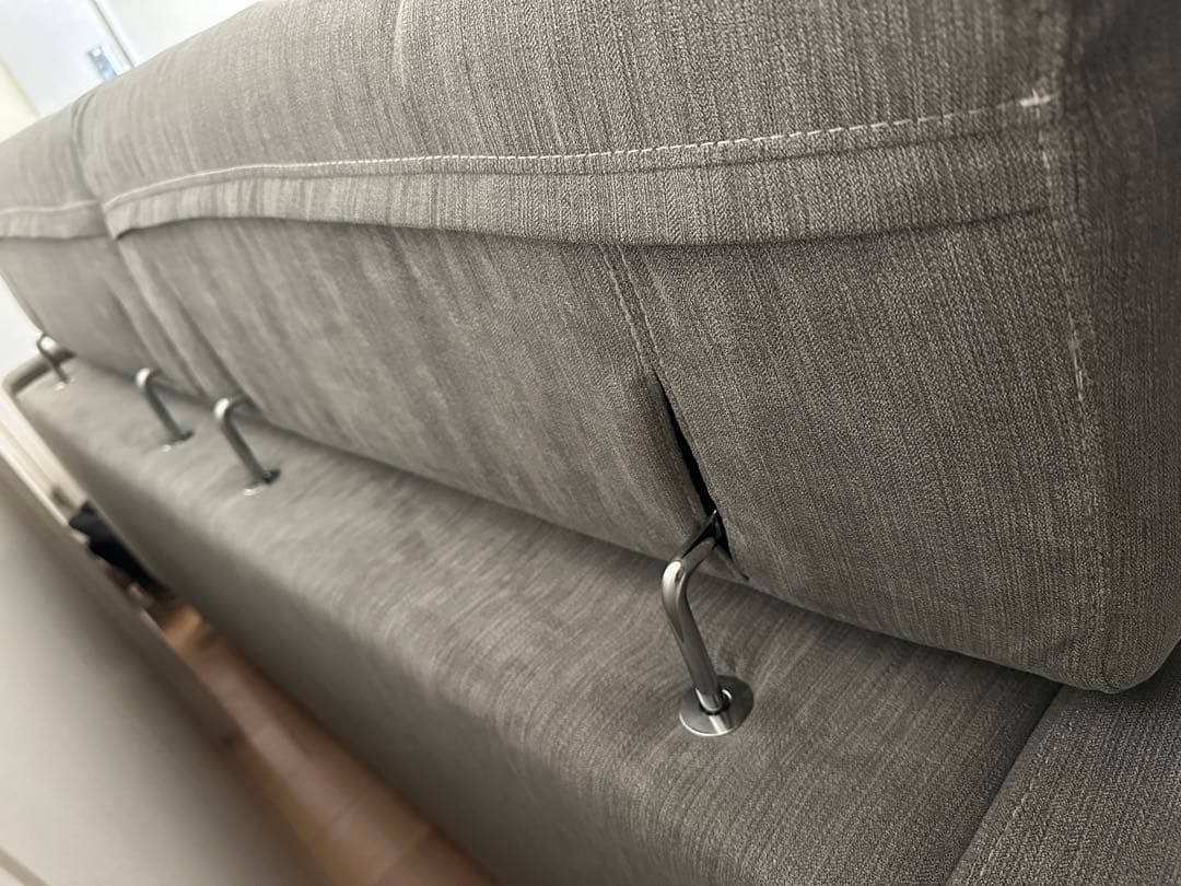 3人掛け布張りソファ（サザーラ GY）　ニトリ