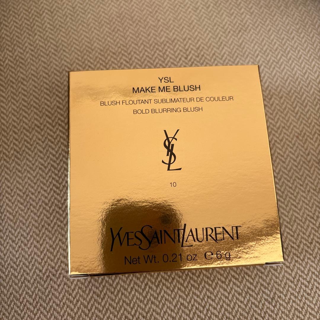 未開封YSLメイクミーブラッシュパウダー10番シュガリーピンクショップ袋付き
