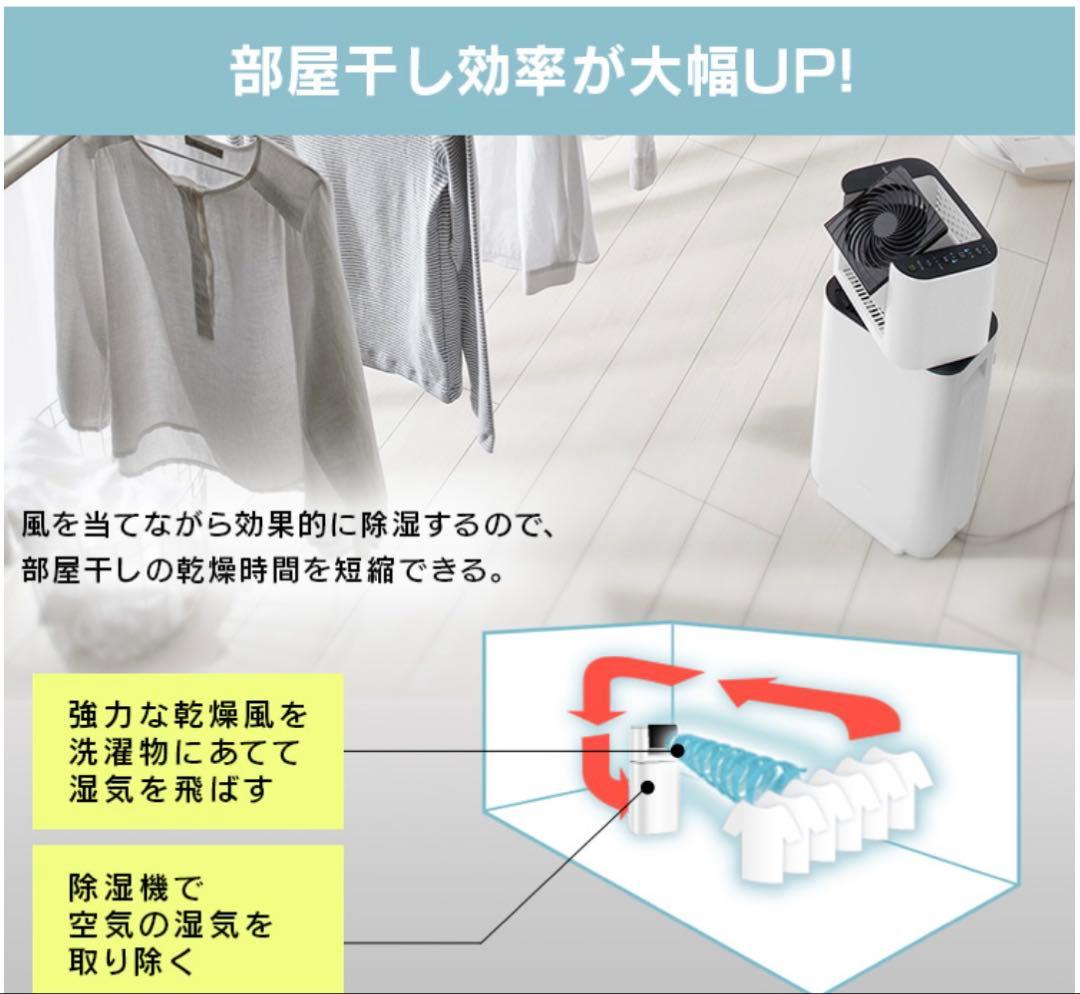 アイリスオーヤマ サーキュレーター 衣類乾燥除湿機 2024年製　2025年購入