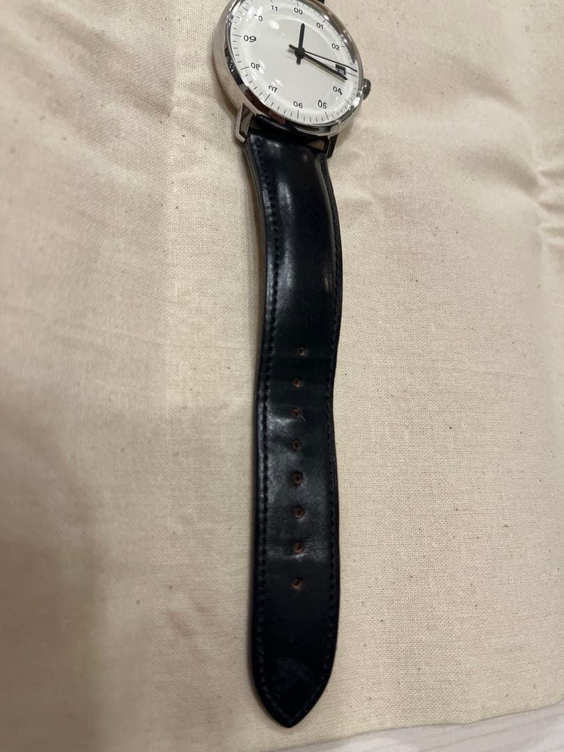 sazare SK02 ブラックコードバン ベルト　自動巻 腕時計