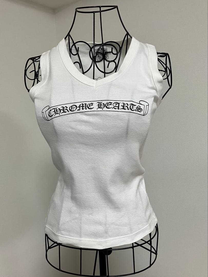 クロムハーツ タンクトップ③ レディース 正規品　ホワイト