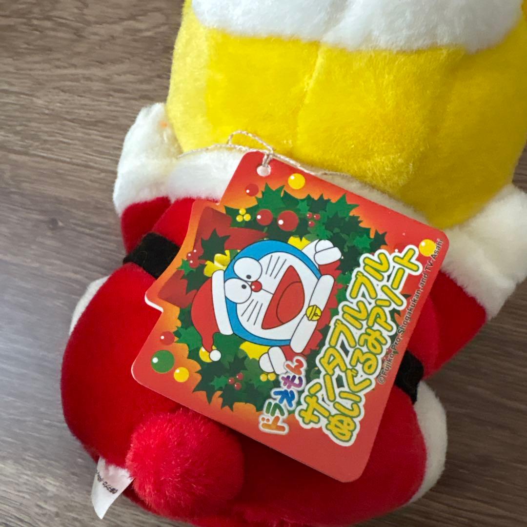 ドラえもん サンタ ブルブル ぬいぐるみ 黄色 猫耳 新品未使用 難アリ