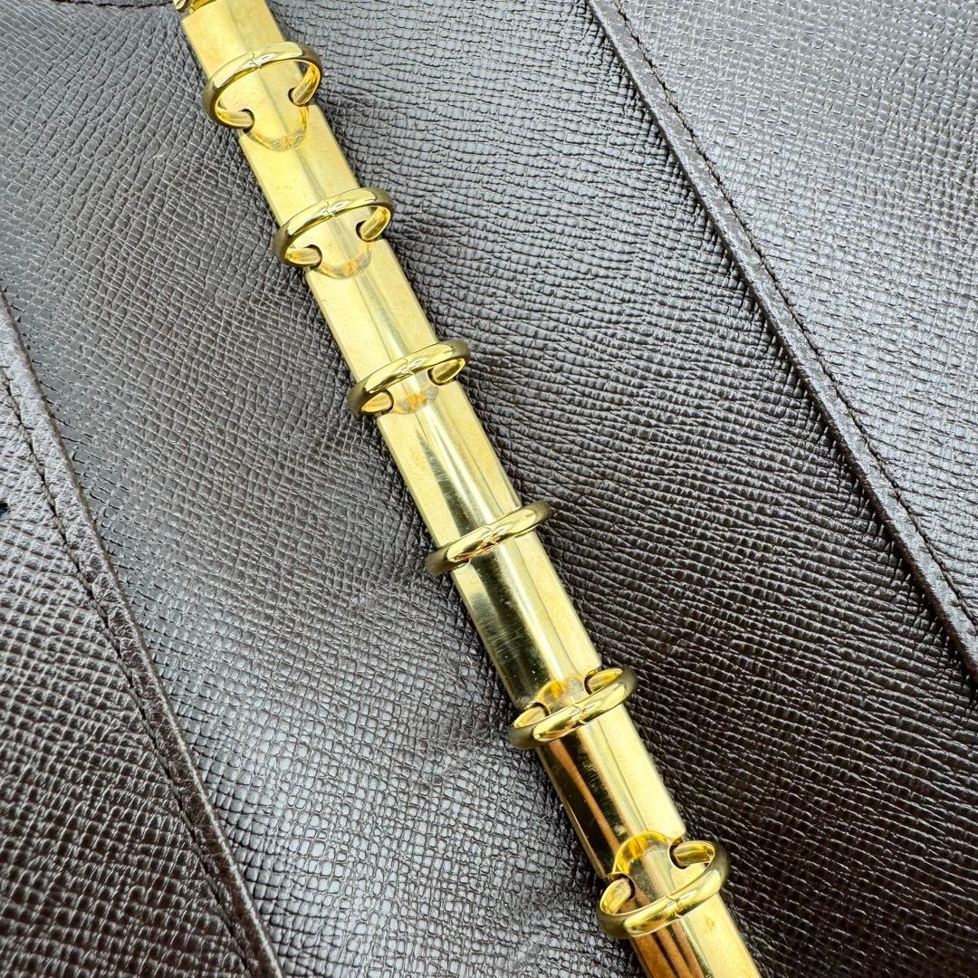【極美品】ルイヴィトン アジェンダPM ダミエ・エベヌ 6穴式 手帳カバー