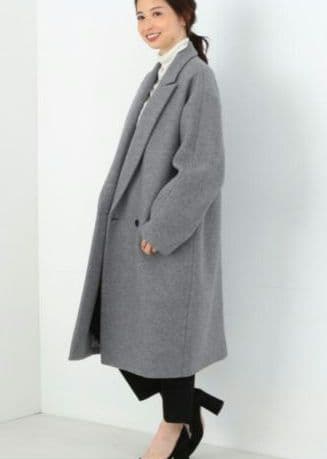 最終お値下★BEAMSビームス購入ATONエイトンチェスターコートグレー