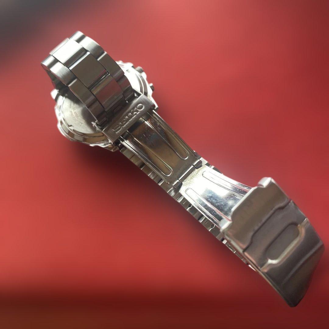 SEIKOクロノグラフSND193腕時計 50M(防水電池・防水パッキン交換済)