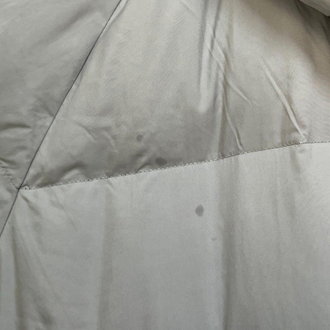 ノースフェイス】中綿ロングコート　Tball　グレー　刺繍　デカロゴ　肩ロゴ３K