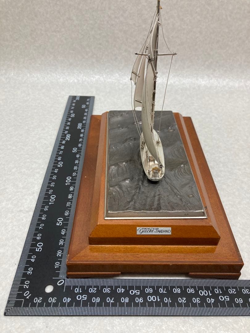 Yacht by TAKEHIKO シルバー 985刻印 武比古 ヨット 置物