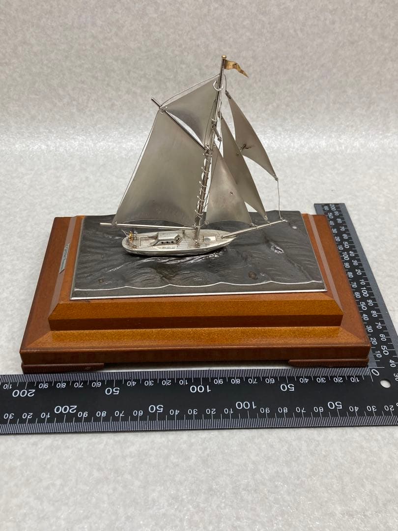 Yacht by TAKEHIKO シルバー 985刻印 武比古 ヨット 置物