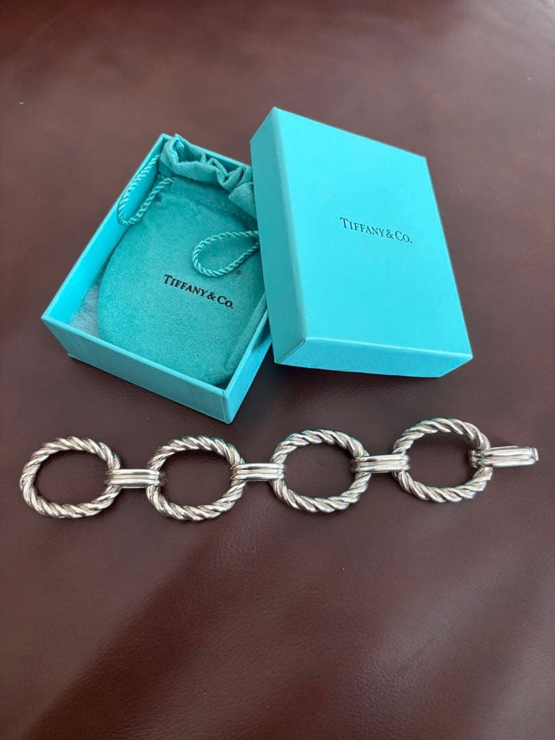 Tiffany&Co. VINTAGE ツイストサークルリンクブレスレット
