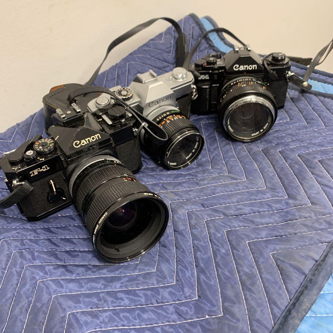 Canon （F-1)(FT)(A-1)の3台