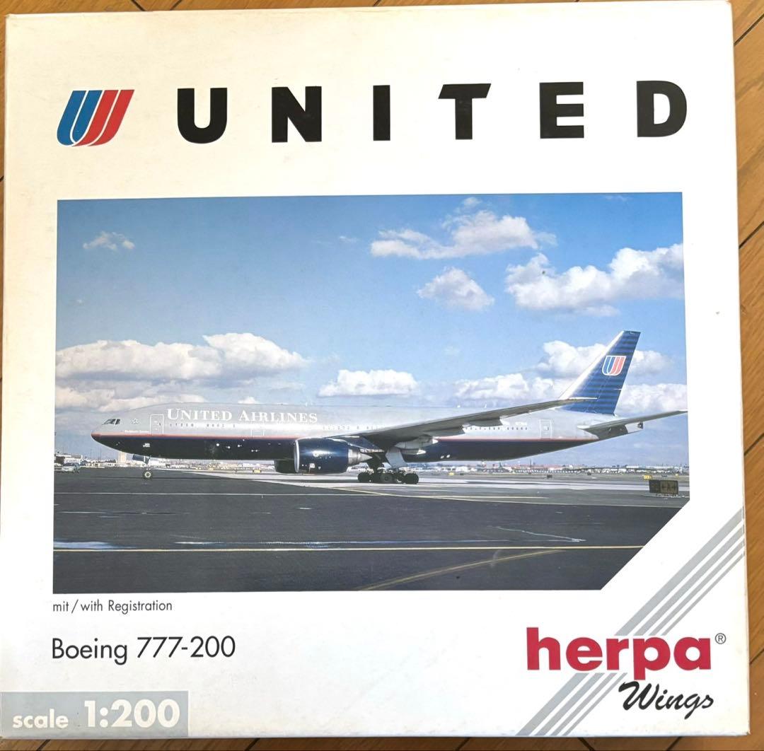 航空機・ヘリコプター Boeing 777-200 United Airlines 1/200