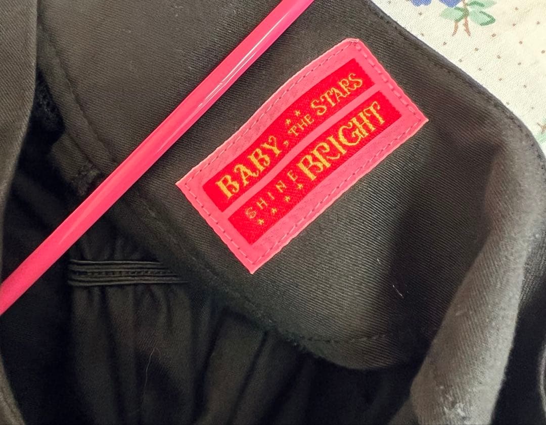 レースフリルジャンパースカート ワンピース 黒×黒 ベイビー ロリィタ jsk