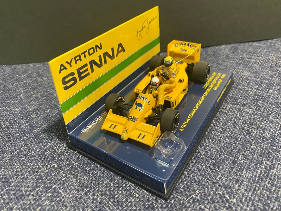 1/43 アイルトンセナ　ライドオン中嶋悟ロータス99T 1987 イタリアGP