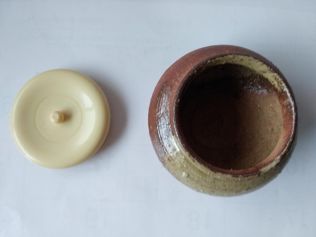 がっちゃん信楽焼 大海 茶入 今井桂秋 仕覆 織部異紋 茶道具 共箱 新品