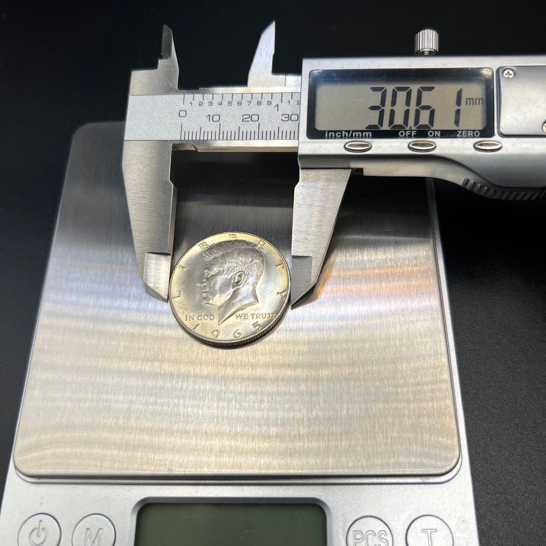 1965年 アメリカ ハーフダラー 銀貨