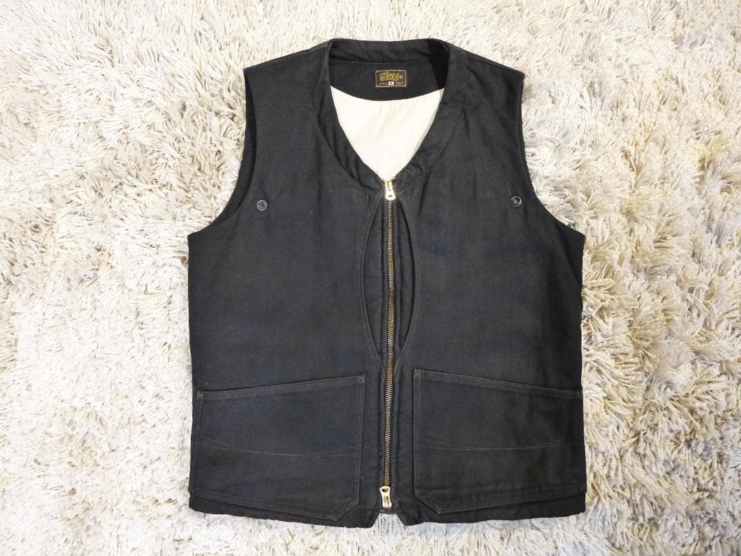 GERUGAベスト３本革キルティング2wayフリーホイーラーズoldjoeゲルガ