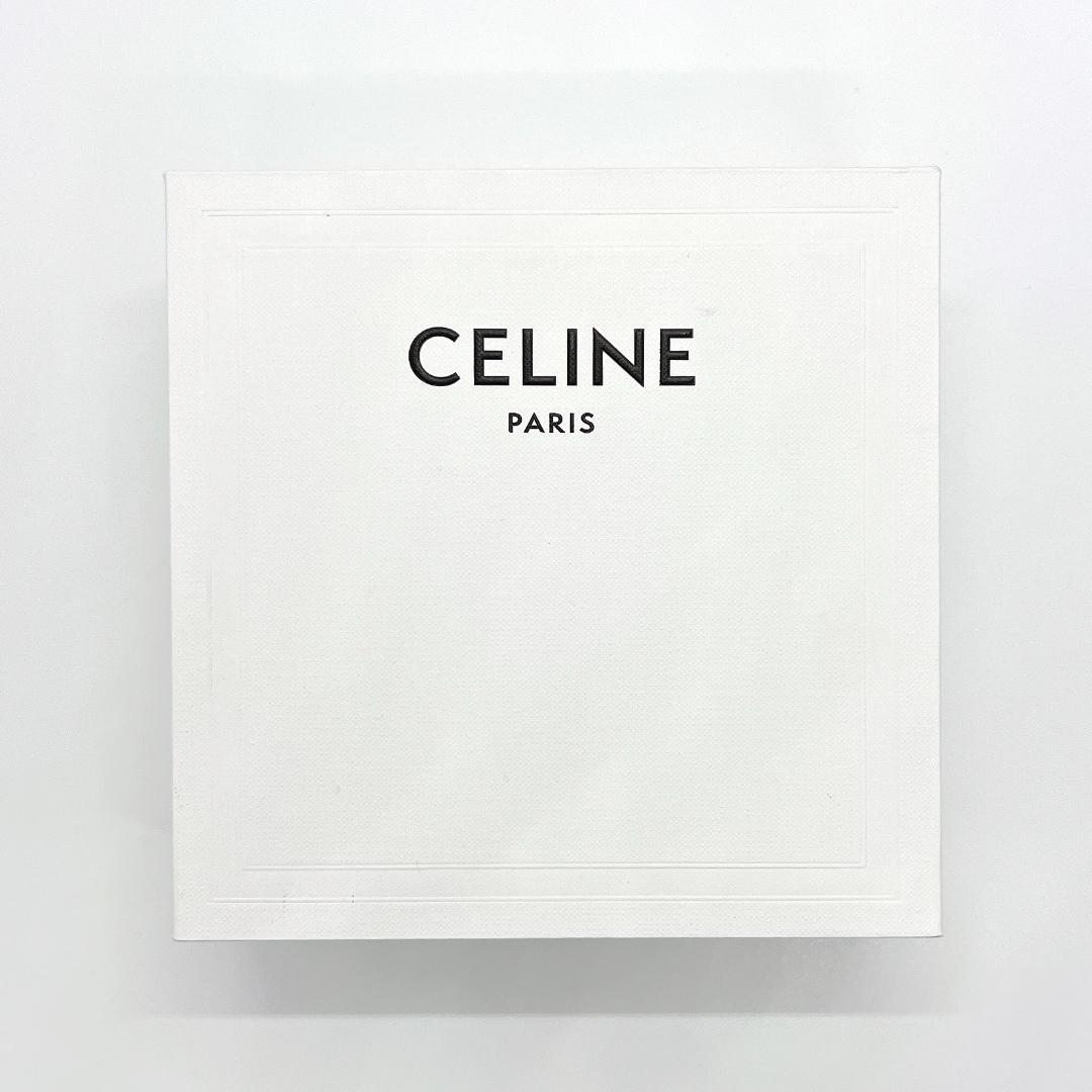 セリーヌ トリオンフ ニットキャップ リブ編み ビーニー カシミヤ TU