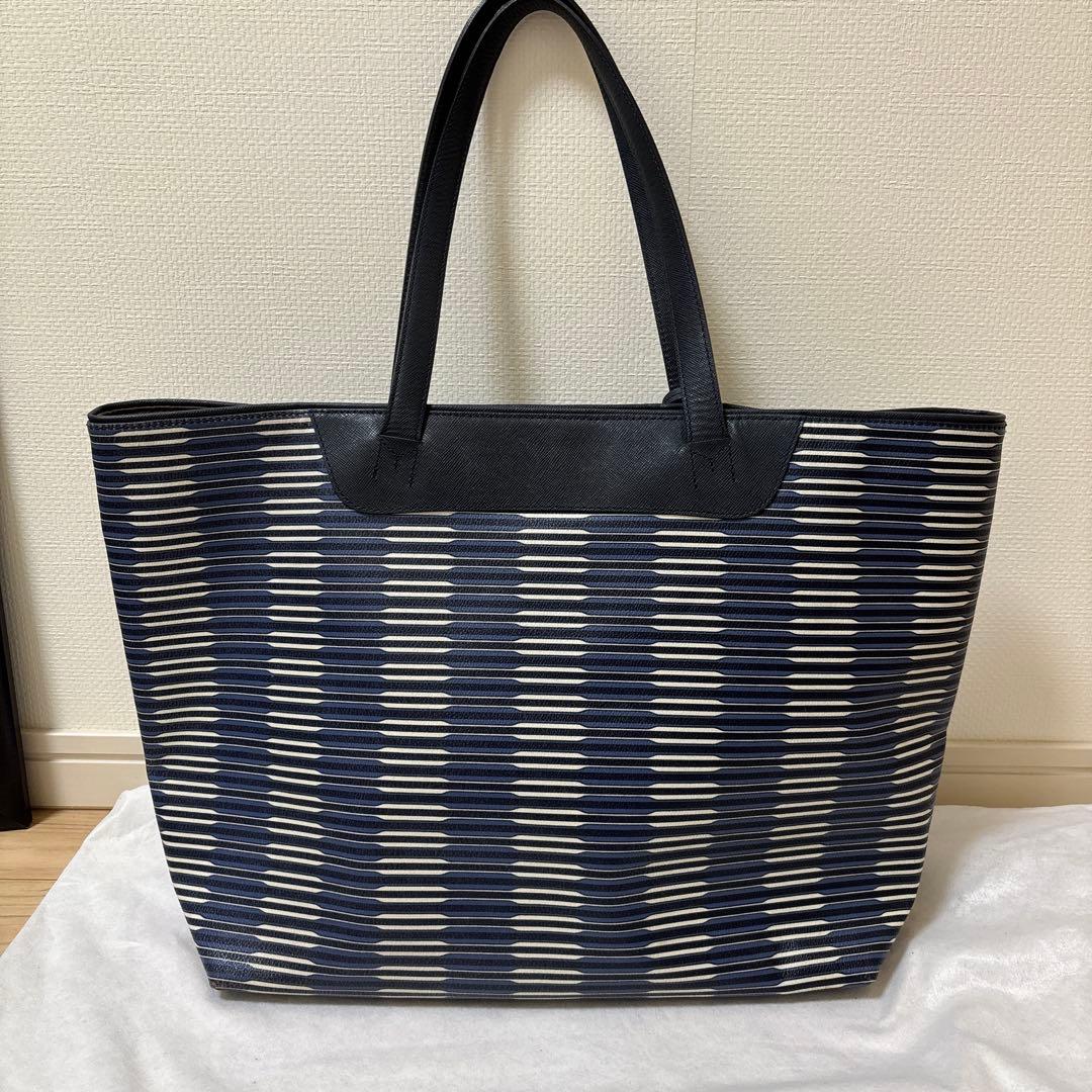 PELLE MORBIDA ペッレモルビダ トートバッグ PVC ストライプ