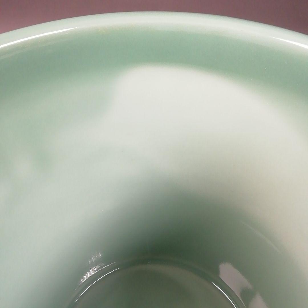 Ｔ８４４　水指　『末広　高麗青磁　一重口水指』『瑞豊 造』　共箱　茶道具