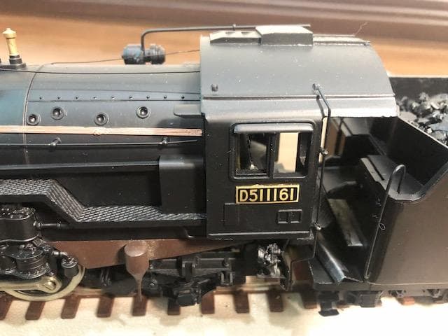 蒸気機関車 D51 1161 鉄道模型 インテリア 1/42アクリルケース付き