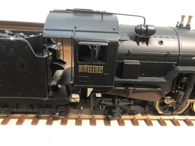 蒸気機関車 D51 1161 鉄道模型 インテリア 1/42アクリルケース付き