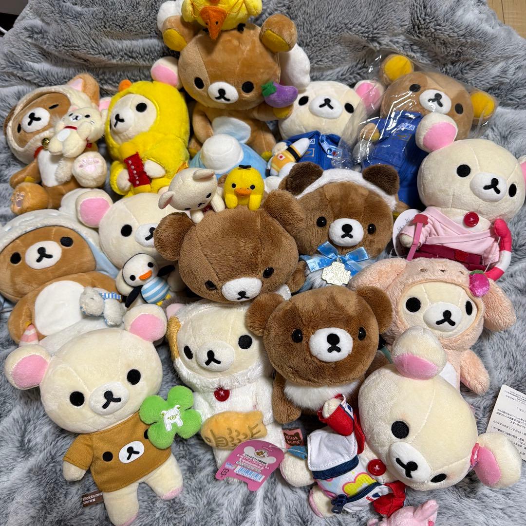 【詰め合わせCK】※汚れアリ※15体 リラックマ あつめてぬいぐるみ