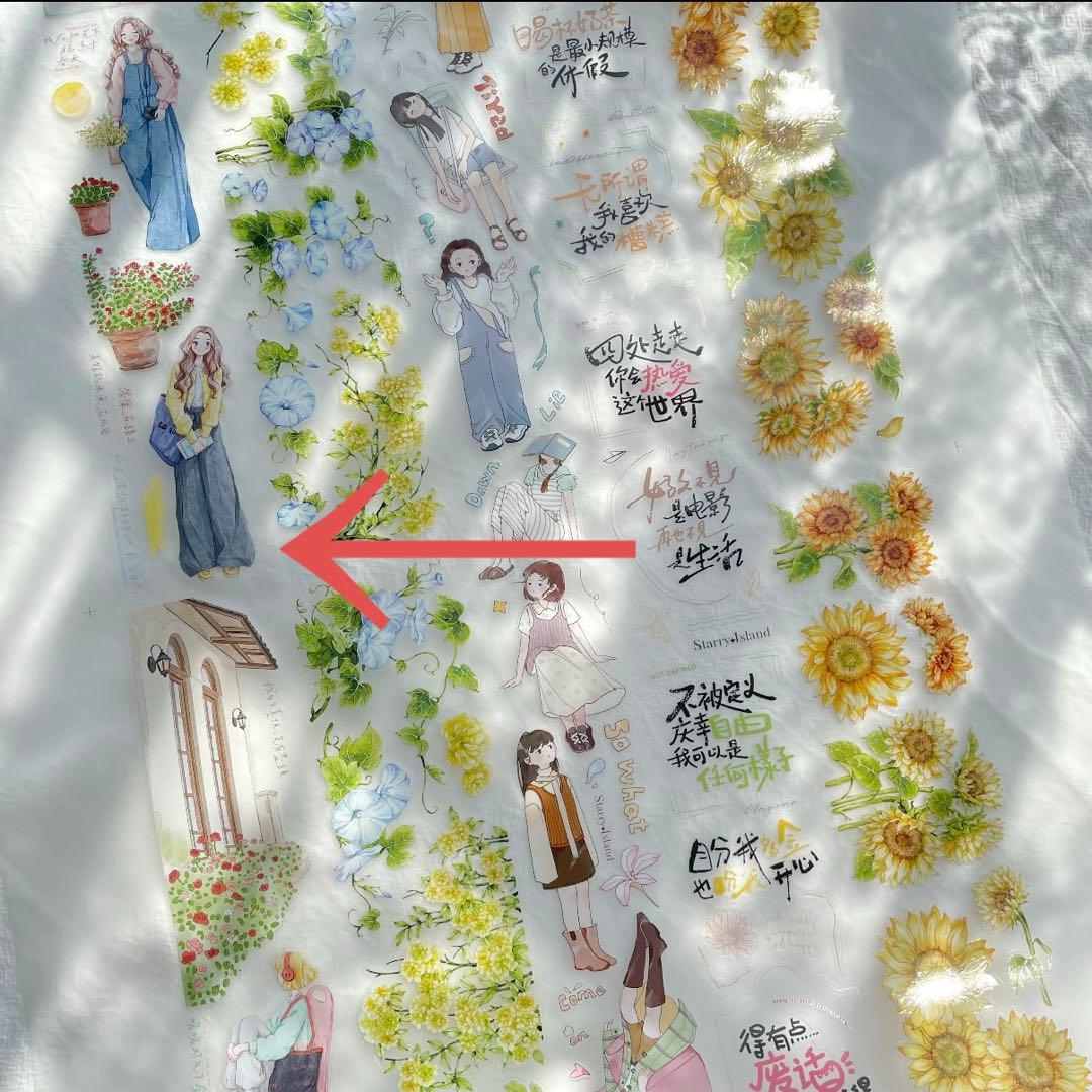 ⭐️SALE⭐️ 繁星梦屿《巷陌寻春》海外マスキングテープ　マステ 【2455】