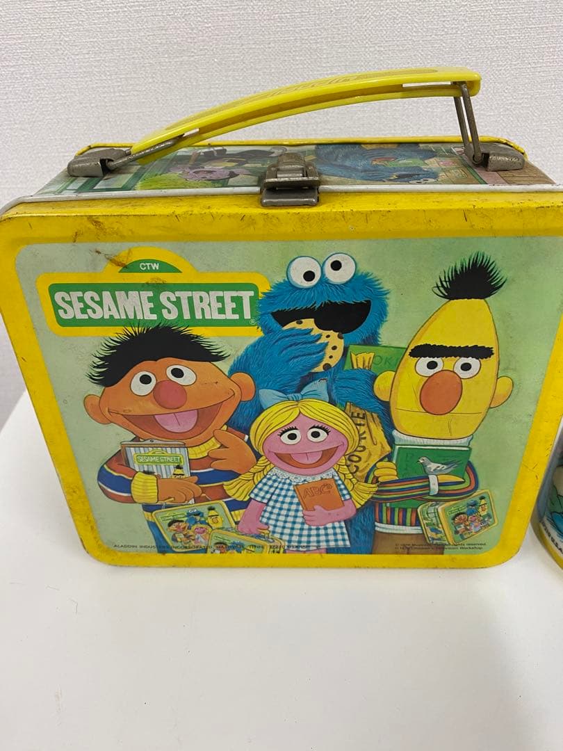セサミストリート　ランチボックス水筒　ビンテージ