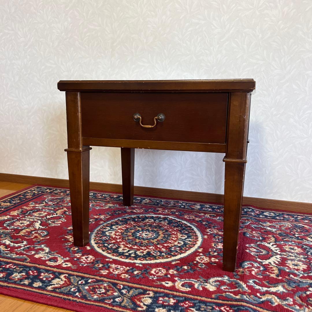 アンティーク サイドテーブル ナイトテーブル 木製