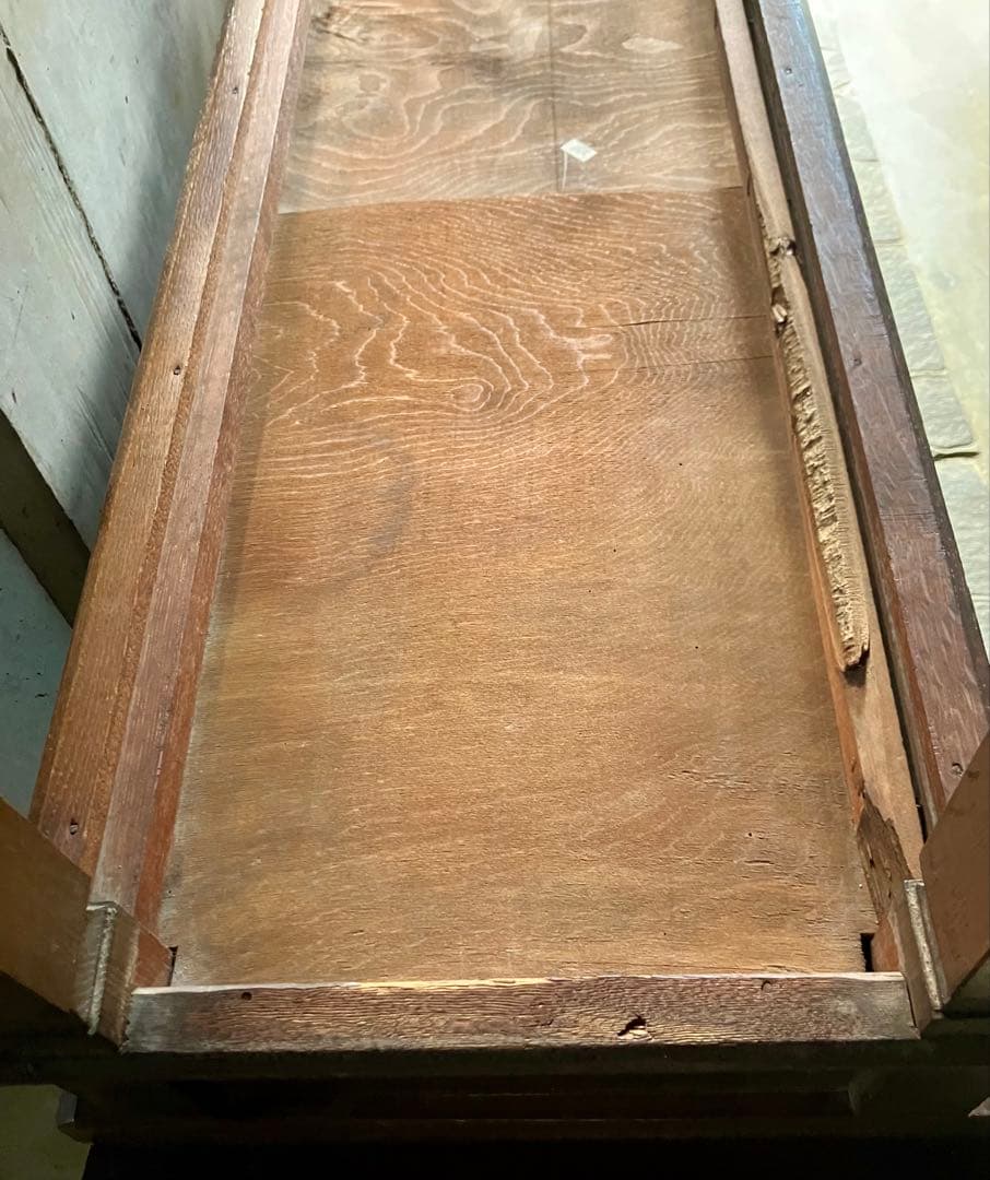 ヴィンテージ 昭和レトロ 学校・会議室用テーブル 長卓 文机 一枚板 B