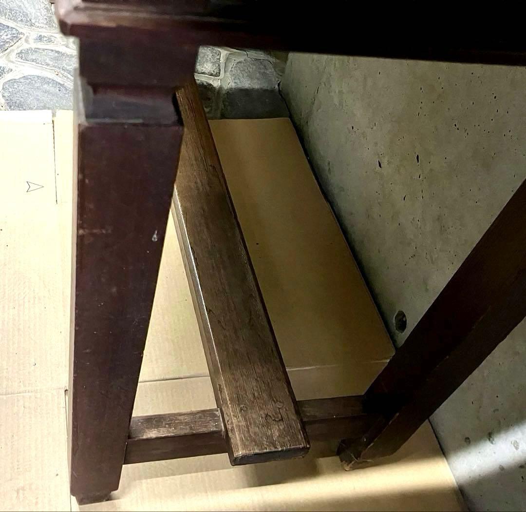 ヴィンテージ 昭和レトロ 学校・会議室用テーブル 長卓 文机 一枚板 B